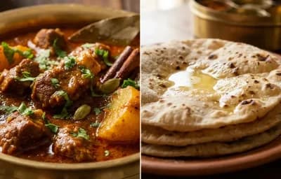 Mansa Tarkari with Roti