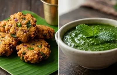 Masala Ambode with Mint Chutney