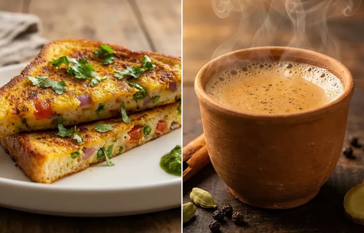 Masala French Toast with Masala Chai