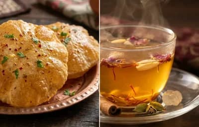 Masala Tsot with Kahwa