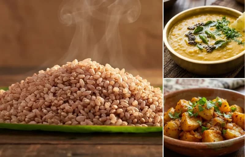 Matta Rice, Dal Thove and Batate Song