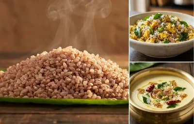 Matta Rice with Mutta Peera Vechathu and Moru Curry