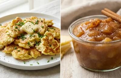 Matzo Brei with Cinnamon Applesauce