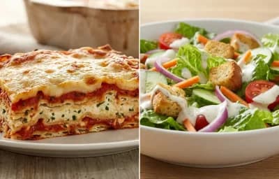 Matzo Lasagna with Side Salad