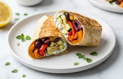 Mediterranean Veggie Wrap