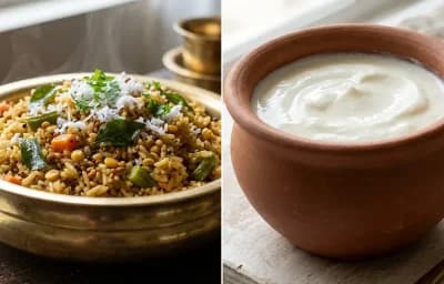 Menthya Bath with Curd