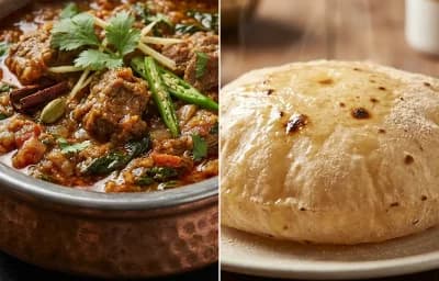 Methi Keema with Phulka