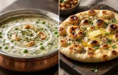 Methi Matar Malai with Kulcha