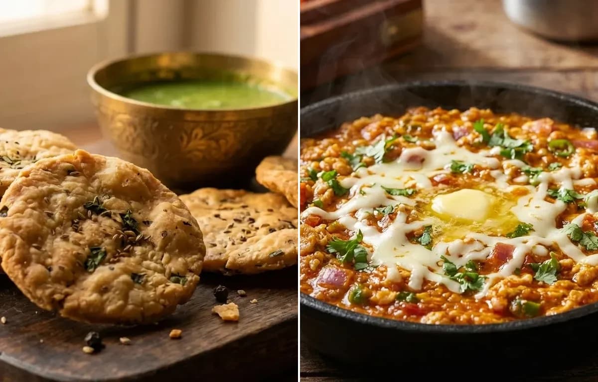 Methi Mathri with Anda Ghotala