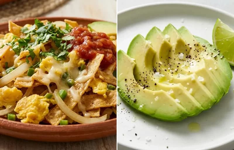 Migas with Avocado Slices