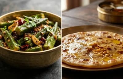 Mirsang Bendi with Puran Poli