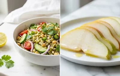 Mixed Sprouts Salad with Fresh Pear