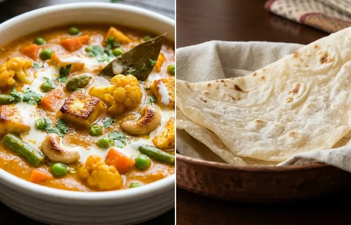Mixed Vegetable with Roomali Roti