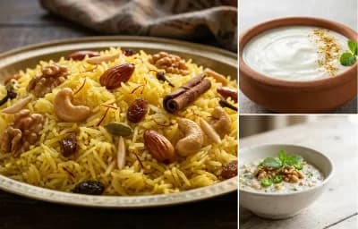 Modur Pulao with Dahi and Doon Chetin