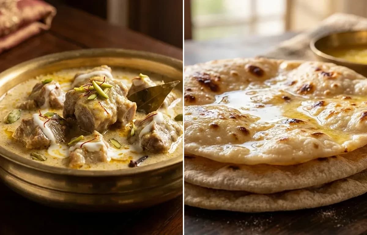Mohan Maas with Chapati