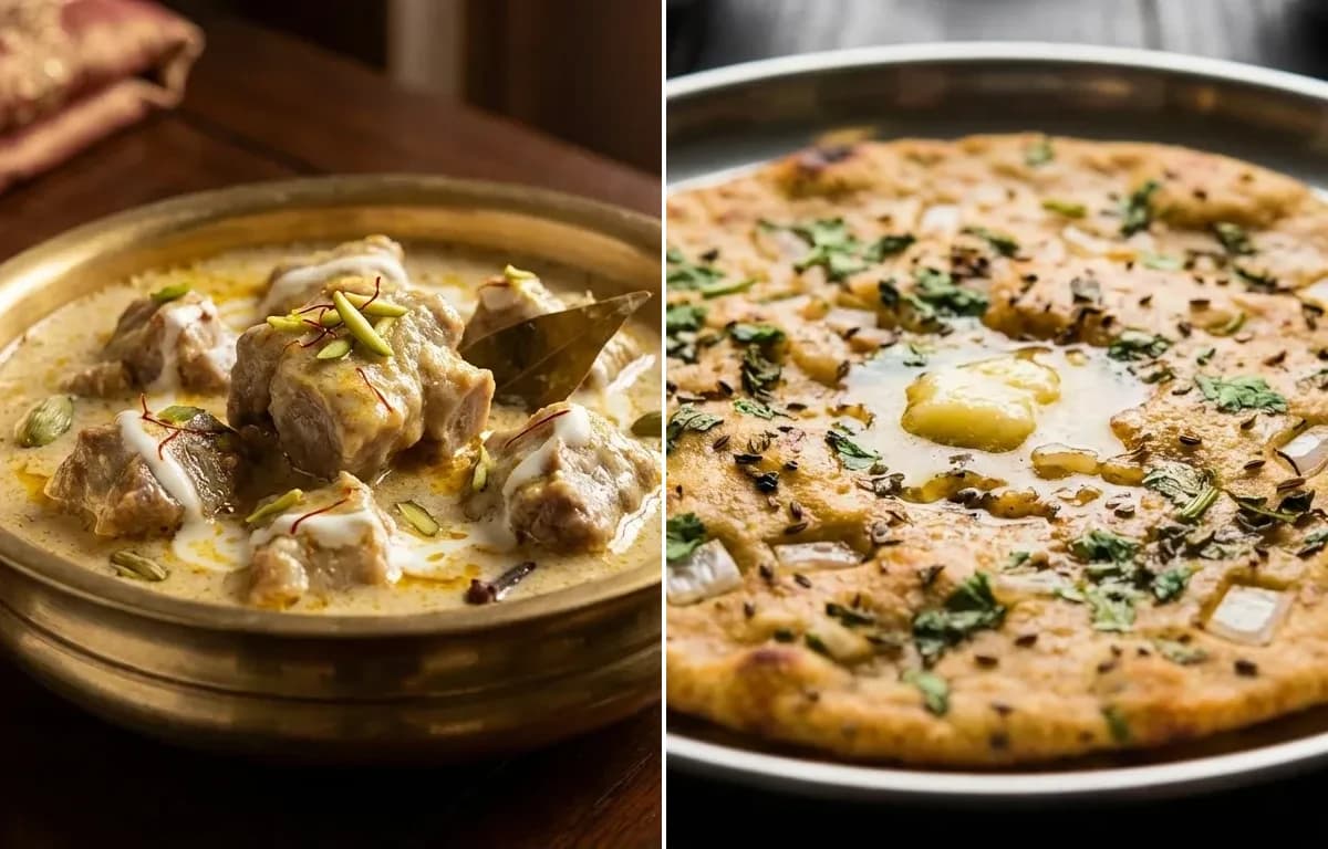 Mohan Maas with Missi Roti
