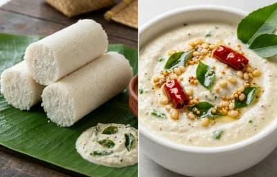 Moode with Coconut Chutney