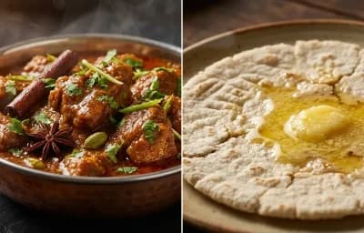 Mori Mutton Masala with Jowar Bhakri