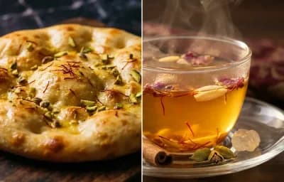 Mughlai Sheermaal with Kahwa