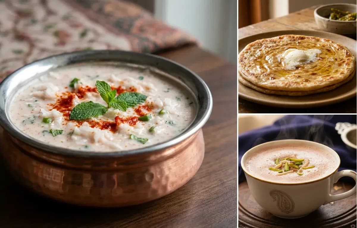 Muji Chatin, Paratha and Noon Chai