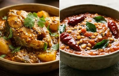 Munddi Gathi with Tomato Chutney