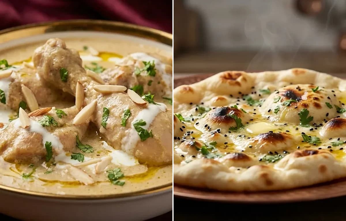 Murgh Badami Korma with Butter Naan