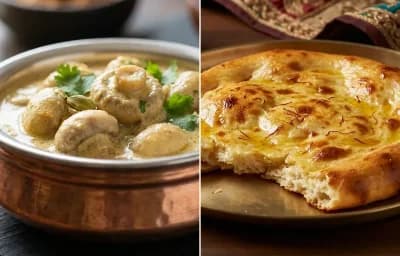 Mushroom Korma with Sheermal