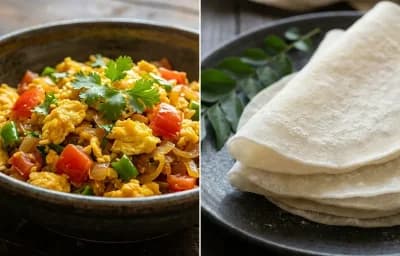 Mutta Bhurji with Pathiri