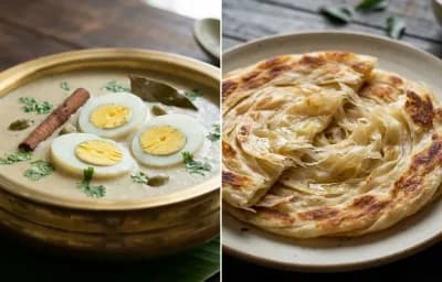 Mutta Korma with Parotta
