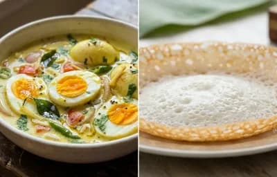 Mutta Molee with Kerala Appam