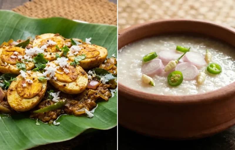 Mutta Porichathu with Pazhamkanji