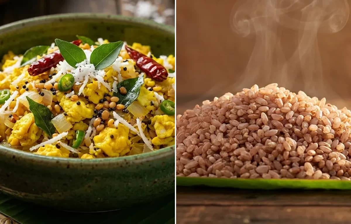 Mutta Thoran with Matta Rice