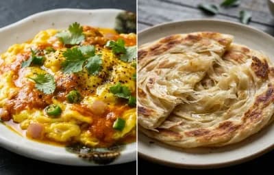 Muttai Kalakki with Parotta