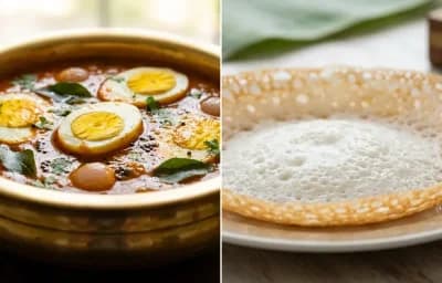 Muttai Kuzhambu with Kerala Appam