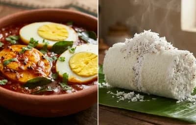 Muttai Masala with Kerala Puttu