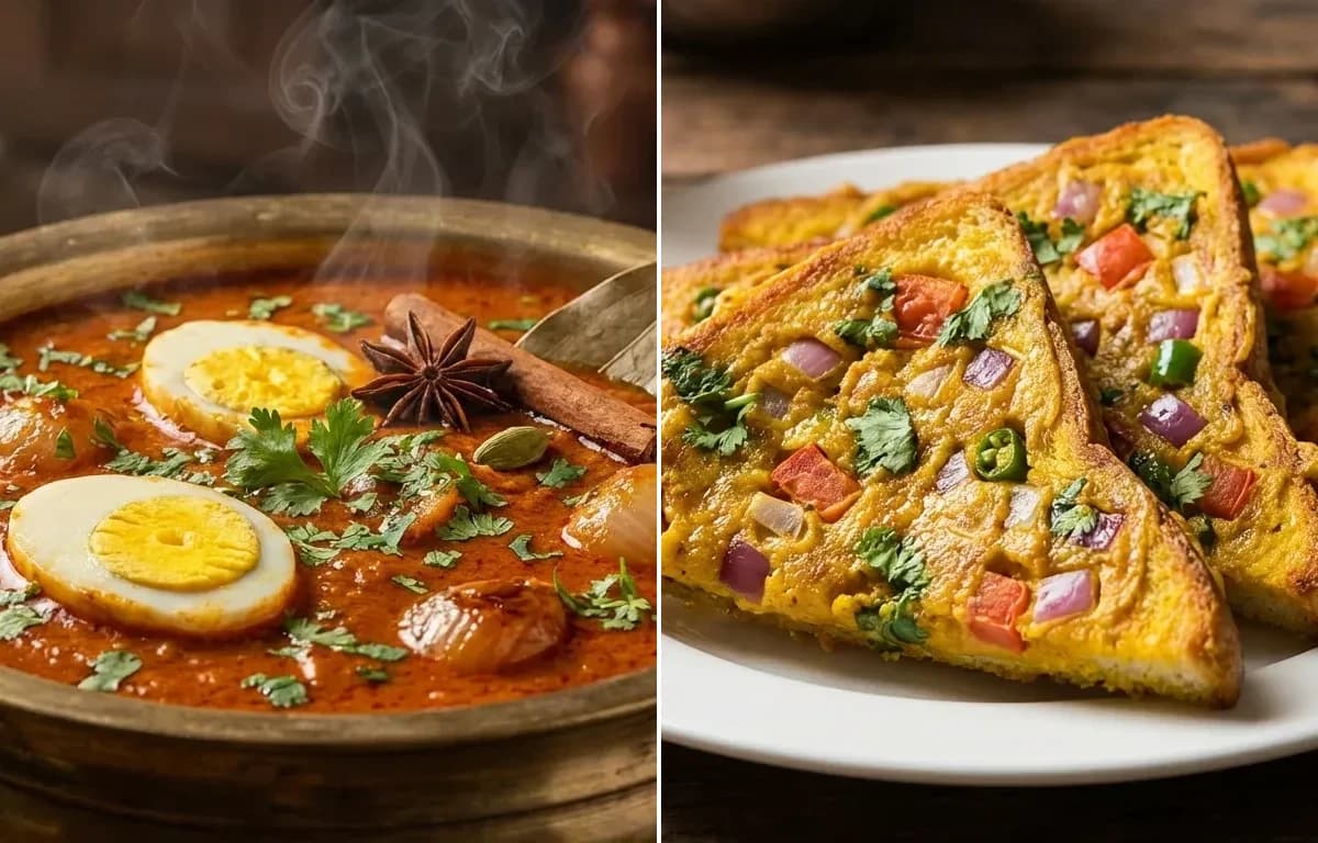Muttai Salna with Tawa Bread Toast