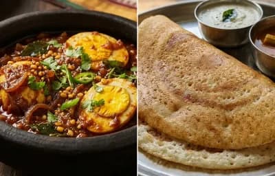 Muttai Thokku with Kal Dosa