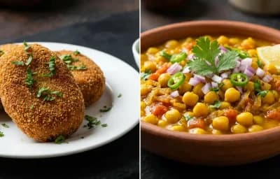 Mutton Cutlet with Ghuguni