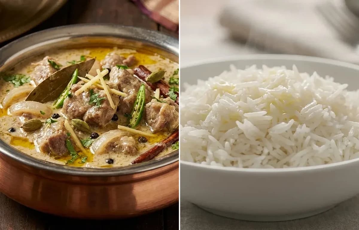 Mutton Ishtew with Steamed Basmati Rice