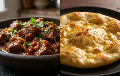 Mutton Kanti with Saffron Sheermal