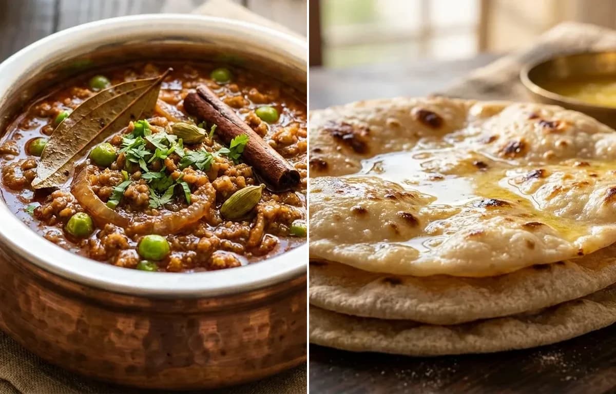 Mutton Keema Masala with Chapati