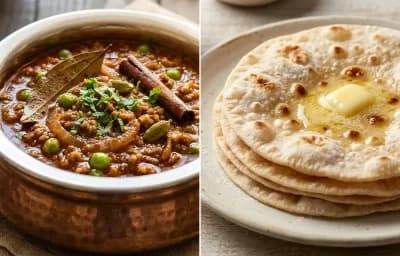 Mutton Keema Masala with Ruti