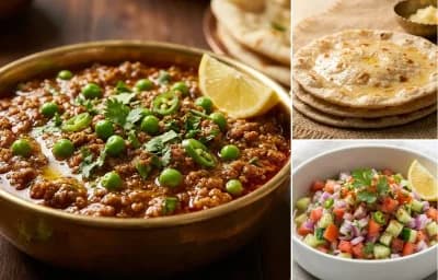Mutton Kheema with Rotli
