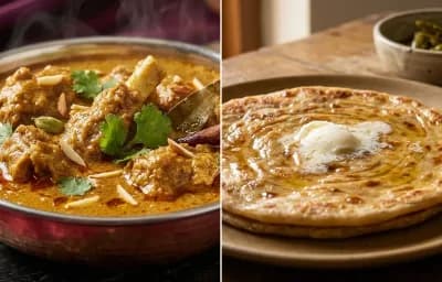 Mutton Korma with Paratha