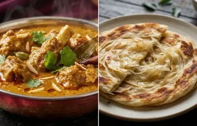 Mutton Korma with Parotta