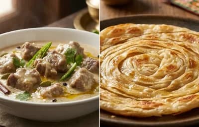 Mutton Rezala with Laccha Paratha