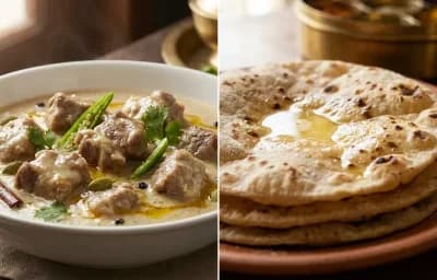 Mutton Rezala with Roti