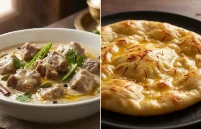 Mutton Rezala with Saffron Sheermal