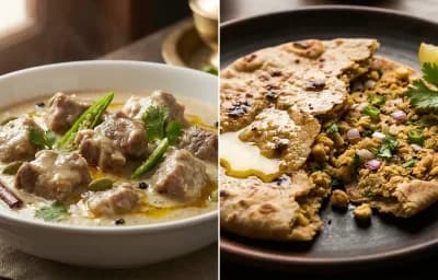 Mutton Rezala with Sattu Roti