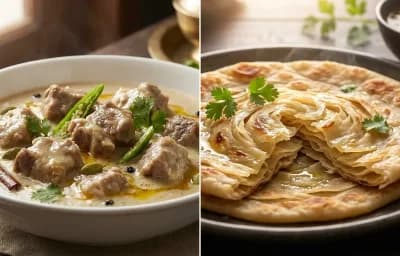 Mutton Rezala with Ulte Tawa Paratha